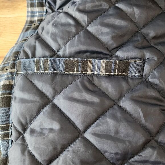 BC CLOTHING~MENS SIZE XXL~QUILTED LINED FLANNEL JACKET~POCKETS SNAP FRONT PLAID - Picture 9 of 14